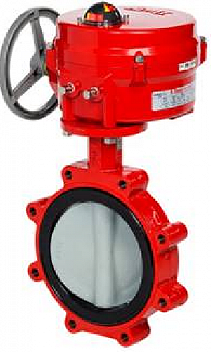 Válvula borboleta com atuador elétrico Válvula borboleta com atuador elétrico